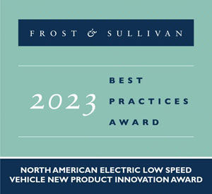 2023 Frost & Sullivan New Product Innovation Award AYRO Vanish